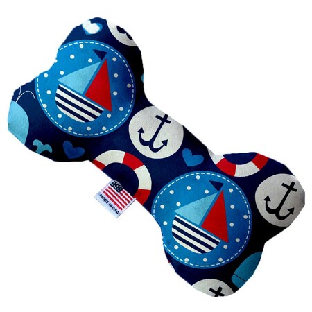 Mirage Pet Products 10 in. Anchors Away Bone Dog Toy 1144-TYBN10